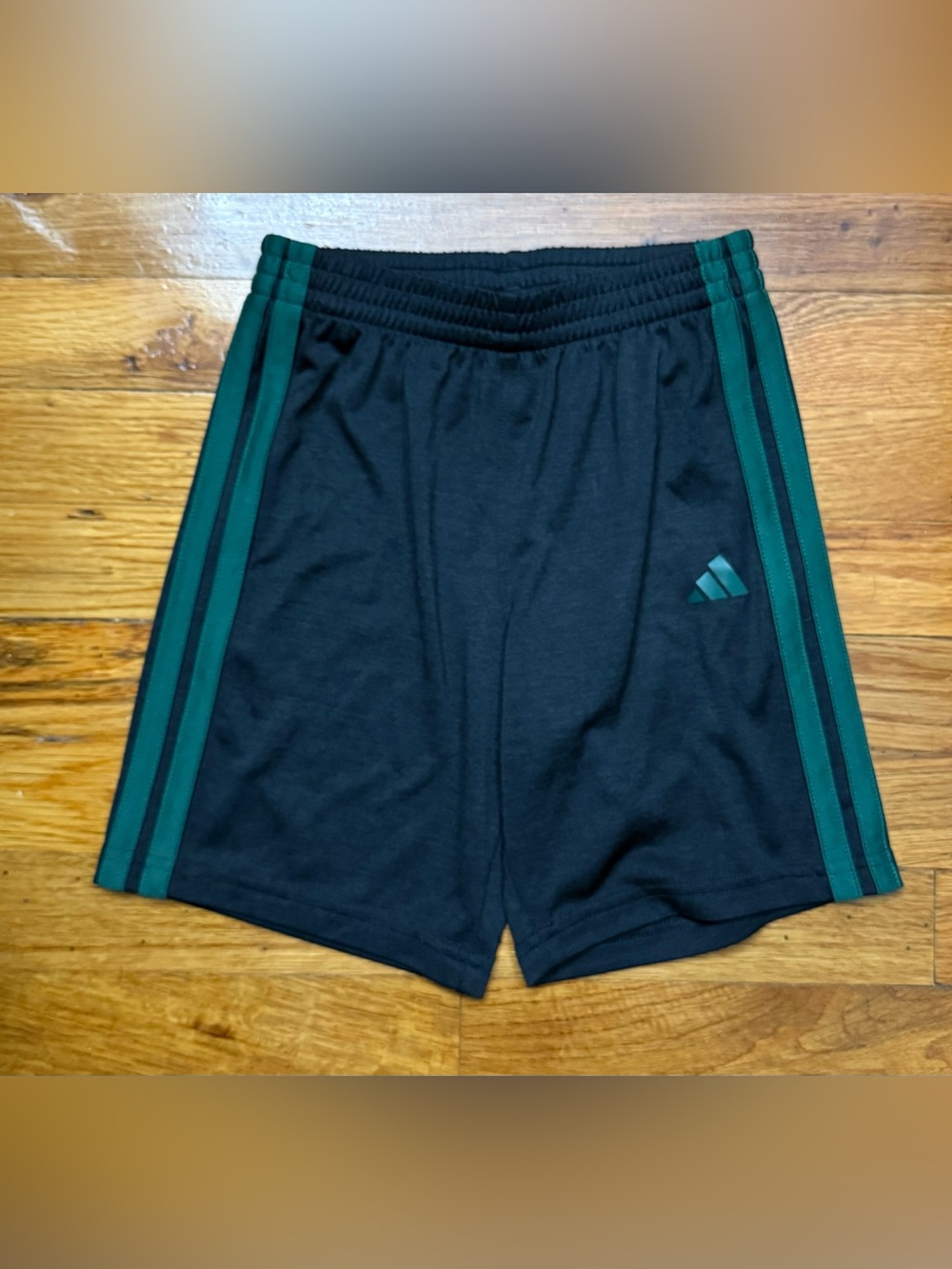 💚🖤 adidas Black Shorts with Green Accent Stripes💚🖤